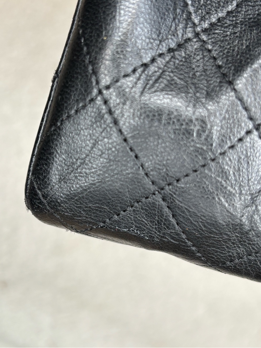 CHANEL Vintage Mini Matelasse Black Quilted Leather Shoulder Bag with Gold Chain - Picture 5 of 16